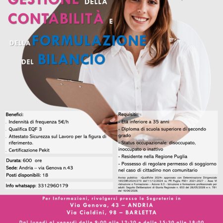Corso tecnico della Gestione Della Contabilità e della Formulazione del Bilancio